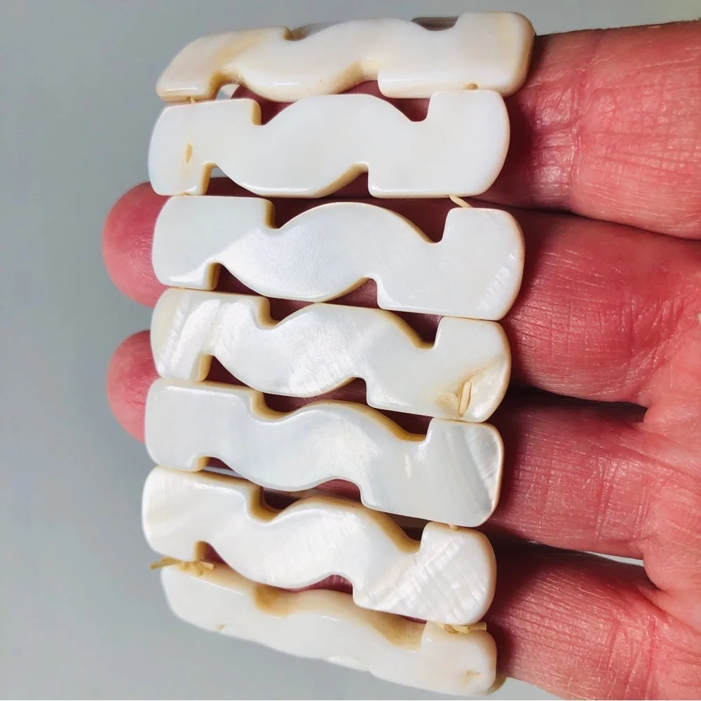 Shell Bracelet Smooth Flat Stretchy